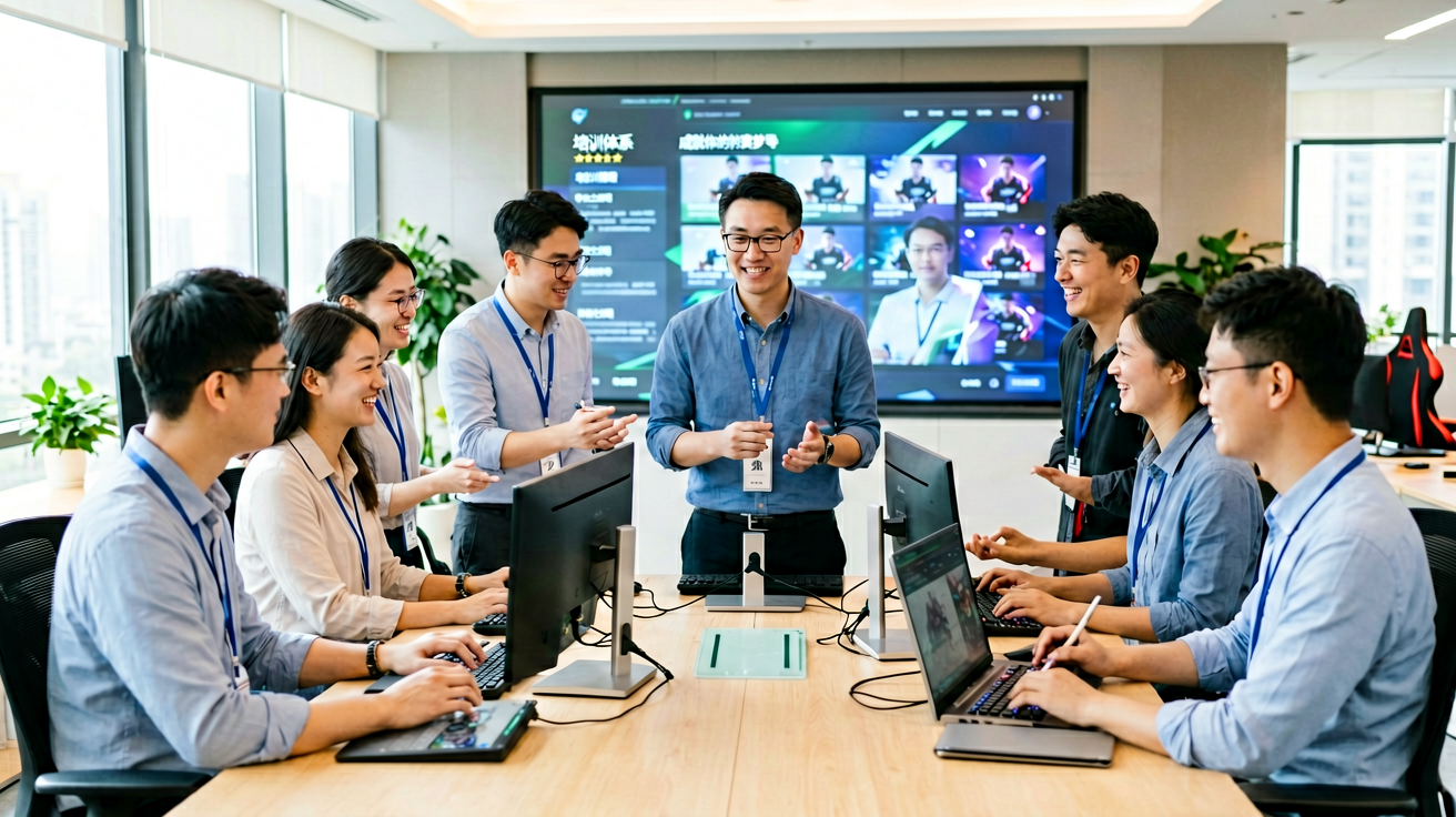 K1电竞培训体系，专业教练指导学员进行系统训练
